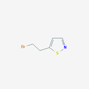 molecular formula C5H6BrNS B2713379 5-(2-溴乙基)-1,2-噻唑 CAS No. 1936497-02-7