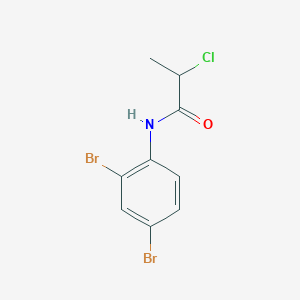2-chloro-N-(2,4-dibromophenyl)propanamide