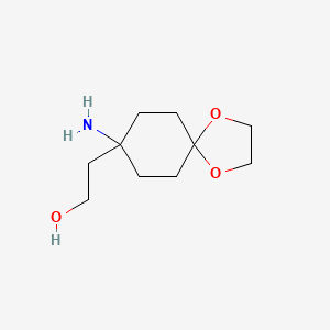 2-(8-Amino-1,4-dioxaspiro[4.5]decan-8-yl)ethanol