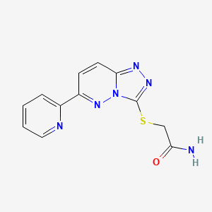 2-[(6-Pyridin-2-yl-[1,2,4]triazolo[4,3-b]pyridazin-3-yl)sulfanyl]acetamide