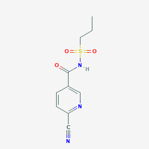 6-cyano-N-(propane-1-sulfonyl)pyridine-3-carboxamide