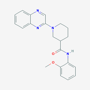 molecular formula C21H22N4O2 B2713408 N-(2-methoxyphenyl)-1-quinoxalin-2-ylpiperidine-3-carboxamide CAS No. 941950-17-0