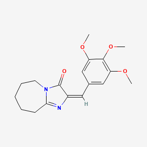 (E)-2-(3,4,5-trimethoxybenzylidene)-6,7,8,9-tetrahydro-2H-imidazo[1,2-a]azepin-3(5H)-one