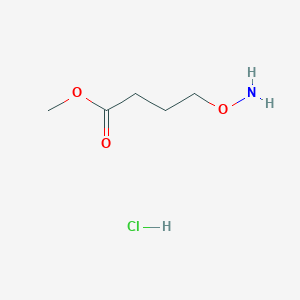 molecular formula C5H12ClNO3 B2713410 Methyl 4-(aminooxy)butanoate hydrochloride CAS No. 15985-57-6