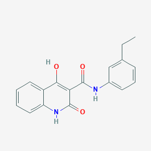 molecular formula C18H16N2O3 B2713418 N-(3-ethylphenyl)-4-hydroxy-2-oxo-1,2-dihydroquinoline-3-carboxamide CAS No. 946235-32-1