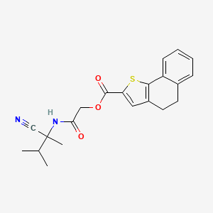 molecular formula C21H22N2O3S B2713426 [2-[(2-Cyano-3-methylbutan-2-yl)amino]-2-oxoethyl] 4,5-dihydrobenzo[g][1]benzothiole-2-carboxylate CAS No. 878079-00-6