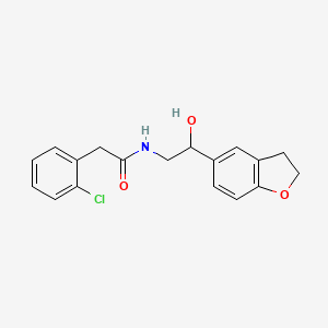 2-(2-CHLOROPHENYL)-N-[2-(2,3-DIHYDRO-1-BENZOFURAN-5-YL)-2-HYDROXYETHYL]ACETAMIDE