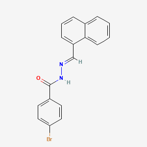 4-bromo-N'-[(E)-naphthalen-1-ylmethylidene]benzohydrazide