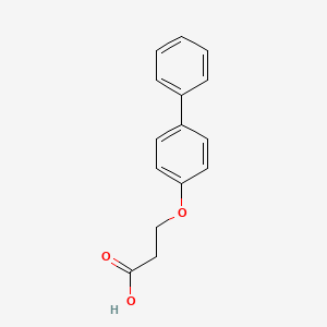 molecular formula C15H14O3 B2713447 3-(4-苯基苯氧基)丙酸 CAS No. 63472-21-9