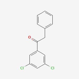molecular formula C14H10Cl2O B2713526 3',5'-Dichloro-2-phenylacetophenone CAS No. 845781-25-1