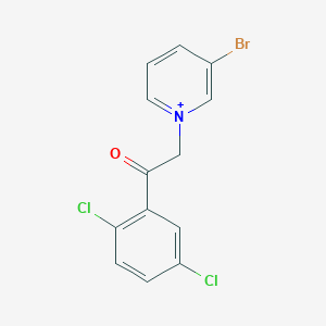 molecular formula C13H9BrCl2NO+ B271353 3-Bromo-1-[2-(2,5-dichlorophenyl)-2-oxoethyl]pyridinium 
