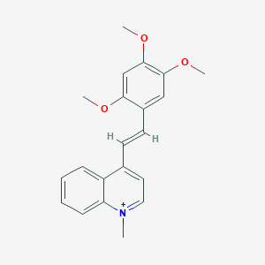 1-Methyl-4-[2-(2,4,5-trimethoxyphenyl)vinyl]quinolinium
