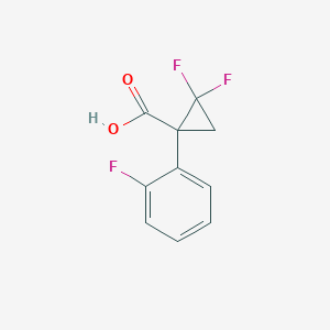 2,2-Difluoro-1-(2-fluorophenyl)cyclopropane-1-carboxylic acid
