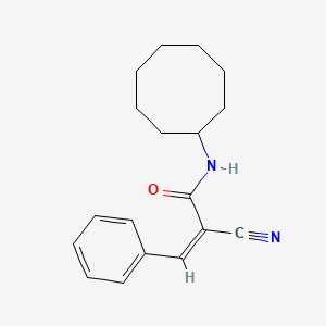 B2713628 (Z)-2-cyano-N-cyclooctyl-3-phenylprop-2-enamide CAS No. 726153-90-8