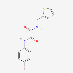 B2713643 N'-(4-fluorophenyl)-N-(thiophen-2-ylmethyl)oxamide CAS No. 898357-44-3