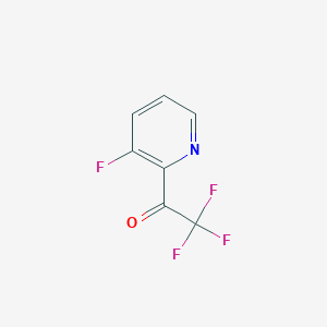 molecular formula C7H3F4NO B2713646 2,2,2-三氟-1-(3-氟吡啶-2-基)乙酮 CAS No. 1060802-41-6