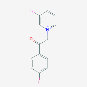 molecular formula C13H10FINO+ B271365 1-[2-(4-Fluorophenyl)-2-oxoethyl]-3-iodopyridinium 