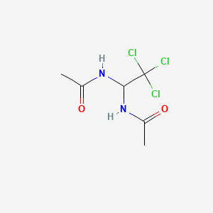 molecular formula C6H9Cl3N2O2 B2713651 N-[1-(Acetylamino)-2,2,2-trichloroethyl]acetamide CAS No. 57646-87-4