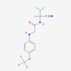 N-(1-cyano-1,2-dimethylpropyl)-2-{[4-(trifluoromethoxy)phenyl]amino}acetamide