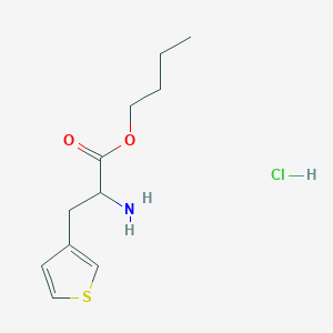 molecular formula C11H18ClNO2S B2713666 Butyl 2-amino-3-thiophen-3-ylpropanoate;hydrochloride CAS No. 2309445-08-5