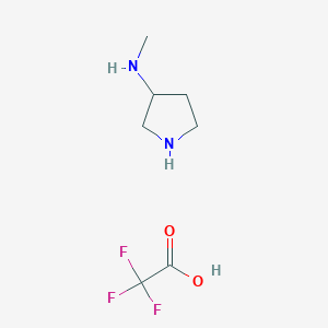 molecular formula C7H13F3N2O2 B2713668 N-Methylpyrrolidin-3-amine;2,2,2-trifluoroacetic acid CAS No. 2580236-92-4