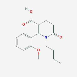 1-Butyl-2-(2-methoxyphenyl)-6-oxopiperidine-3-carboxylic acid