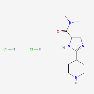N,N-Dimethyl-2-piperidin-4-yl-1H-imidazole-5-carboxamide;dihydrochloride
