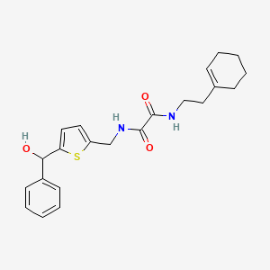 N1-(2-(cyclohex-1-en-1-yl)ethyl)-N2-((5-(hydroxy(phenyl)methyl)thiophen-2-yl)methyl)oxalamide