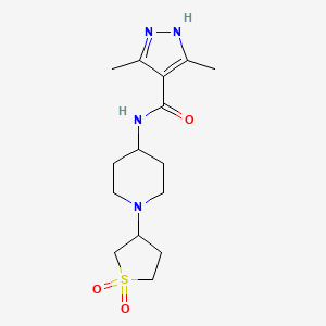 N-(1-(1,1-dioxidotetrahydrothiophen-3-yl)piperidin-4-yl)-3,5-dimethyl-1H-pyrazole-4-carboxamide