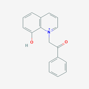 molecular formula C17H14NO2+ B271370 8-Hydroxy-1-(2-oxo-2-phenylethyl)quinolinium 