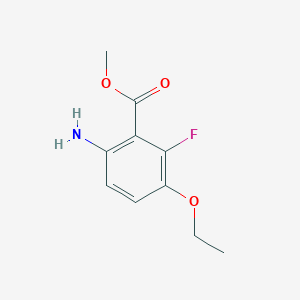 molecular formula C10H12FNO3 B2713704 甲基 6-氨基-3-乙氧基-2-氟苯甲酸酯 CAS No. 1179133-84-6