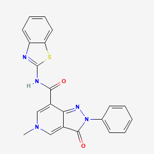 N-(benzo[d]thiazol-2-yl)-5-methyl-3-oxo-2-phenyl-3,5-dihydro-2H-pyrazolo[4,3-c]pyridine-7-carboxamide