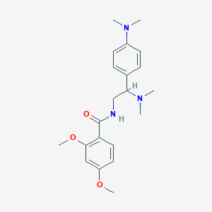 molecular formula C21H29N3O3 B2713738 N-[2-(二甲氨基)-2-[4-(二甲氨基)苯基]乙基]-2,4-二甲氧基苯甲酰胺 CAS No. 946262-66-4