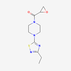 [4-(3-Ethyl-1,2,4-thiadiazol-5-yl)piperazin-1-yl]-(oxiran-2-yl)methanone