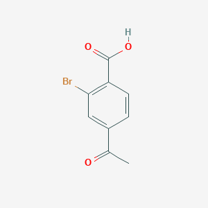 molecular formula C9H7BrO3 B2713756 4-乙氧基苯甲醛-2-甲基-7-[(4-乙基哌嗪基)甲基]-6-羟基苯并[b]呋喃-3-酮 CAS No. 93273-64-4