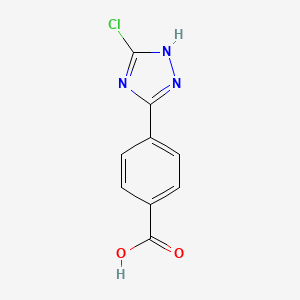 molecular formula C9H6ClN3O2 B2713769 4-(3-氯-1H-1,2,4-三唑-5-基)苯甲酸 CAS No. 1219558-43-6