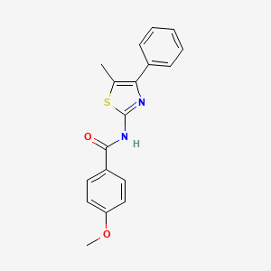 4-methoxy-N-(5-methyl-4-phenyl-1,3-thiazol-2-yl)benzamide