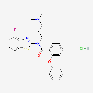 N-(3-(dimethylamino)propyl)-N-(4-fluorobenzo[d]thiazol-2-yl)-2-phenoxybenzamide hydrochloride