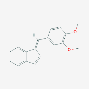 molecular formula C18H16O2 B271379 1-(3,4-Dimethoxybenzylidene)indene 