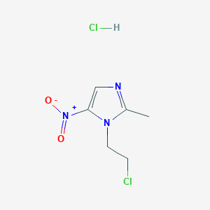 molecular formula C6H9Cl2N3O2 B2713807 1-(2-chloroethyl)-2-methyl-5-nitro-1H-imidazole hydrochloride CAS No. 1049762-81-3