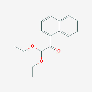 molecular formula C16H18O3 B2713830 2,2-Diethoxy-1-(naphthalen-1-YL)ethan-1-one CAS No. 1443306-34-0