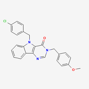 5-(4-chlorobenzyl)-3-(4-methoxybenzyl)-3H-pyrimido[5,4-b]indol-4(5H)-one