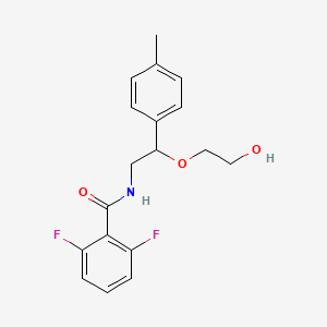 molecular formula C18H19F2NO3 B2713847 2,6-二氟-N-(2-(2-羟基乙氧基)-2-(对甲苯基)乙基)苯甲酰胺 CAS No. 1795086-27-9