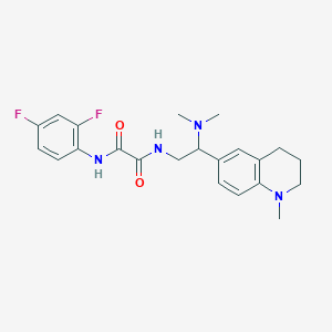 N1-(2,4-difluorophenyl)-N2-(2-(dimethylamino)-2-(1-methyl-1,2,3,4-tetrahydroquinolin-6-yl)ethyl)oxalamide