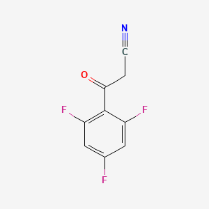 molecular formula C9H4F3NO B2713859 3-氧代-3-(2,4,6-三氟苯基)丙腈 CAS No. 1516686-67-1