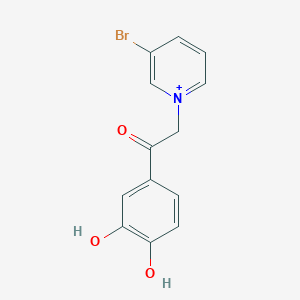 molecular formula C13H11BrNO3+ B271386 3-Bromo-1-[2-(3,4-dihydroxyphenyl)-2-oxoethyl]pyridinium 