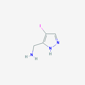 (4-iodo-1H-pyrazol-5-yl)methanamine