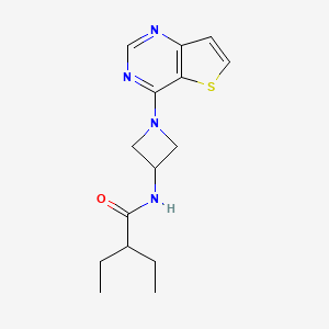 2-Ethyl-N-(1-thieno[3,2-d]pyrimidin-4-ylazetidin-3-yl)butanamide