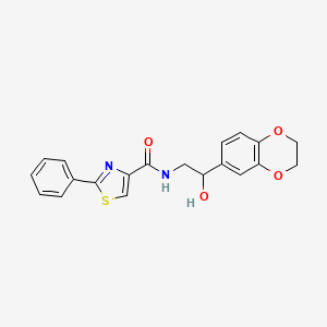 N-(2-(2,3-dihydrobenzo[b][1,4]dioxin-6-yl)-2-hydroxyethyl)-2-phenylthiazole-4-carboxamide