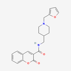 N-((1-(furan-2-ylmethyl)piperidin-4-yl)methyl)-2-oxo-2H-chromene-3-carboxamide